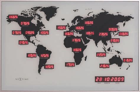 World Clock Map Time Zones