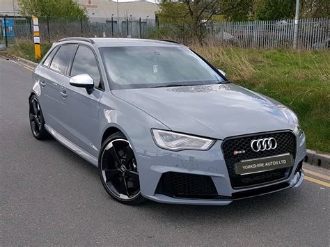 2015 65 AUDI RS3 5 DOOR NARDO GREY FULLY LOADED DYNAMIC PACK BLACK ...