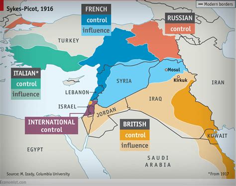 Mapa Acuerdo Sykes-Picot - Juan Camilo Vergara Ph.D.