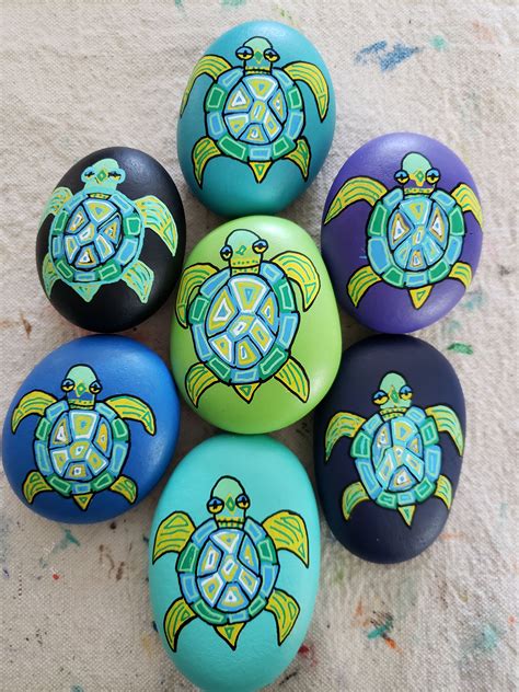 Painted Rocks, Sea Turtles, Tortugas, #SSBMandi | Turtle painted rocks, Painted rocks, Turtle art