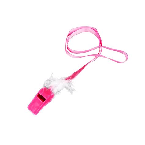 1pc Hen Party Cheering Props Pink Color Whistle With Feather Noise ...