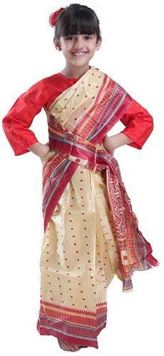 Assamese Bihu Dance Costume For Girls, Kids Dance Costume, बच्चों के ...