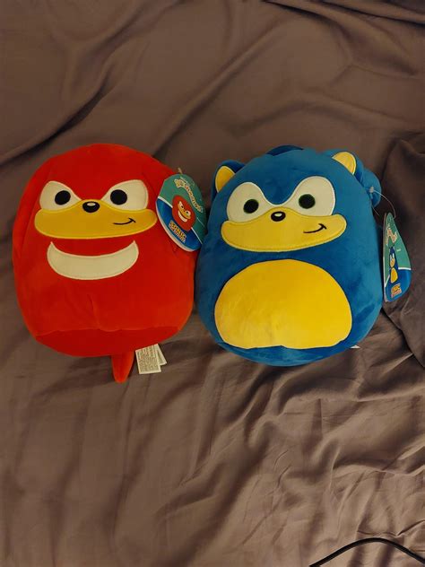 I bought these Sonic and Knuckles Squishmallows from Big W in Australia ...