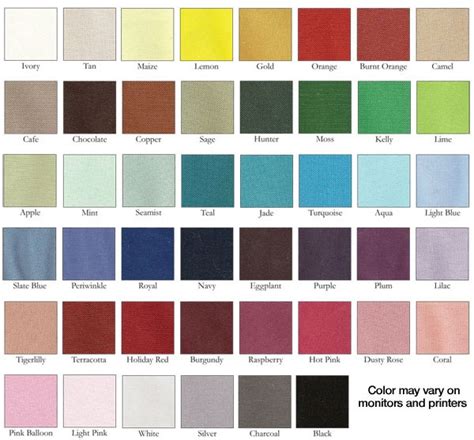 affordable. (With images) | Linen, Linen rentals, Color chart