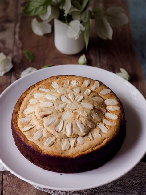 Eggless Mawa Cake Topped with Blanched Almonds | Revisiting Through The Lens Series 9 — Lemon in ...