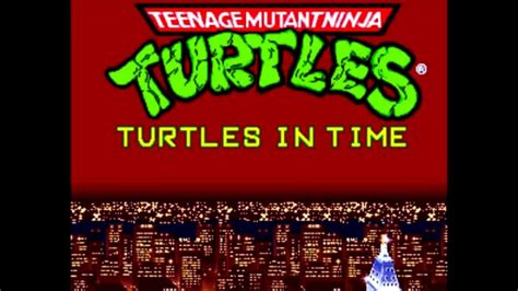 Teenage Mutant Ninja Turtles: Turtles in Time Arcade Intro and Soundtrack - YouTube