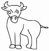 Cute Ox Coloring Page  Free Printable Coloring Pages For Kids sketch template