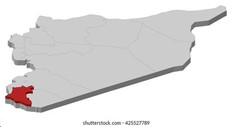 Map Syria Daraa Stock Vector (Royalty Free) 425527789 | Shutterstock