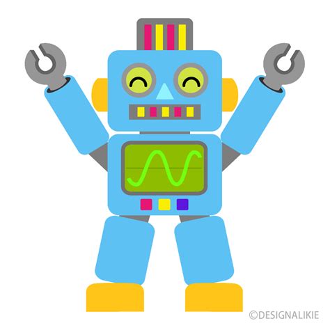 Happy Robot Clip Art Free PNG Image｜Illustoon