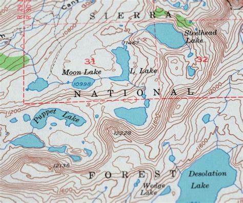 Mount Tom California Vintage Original USGS Topo Map 1949 West | Etsy