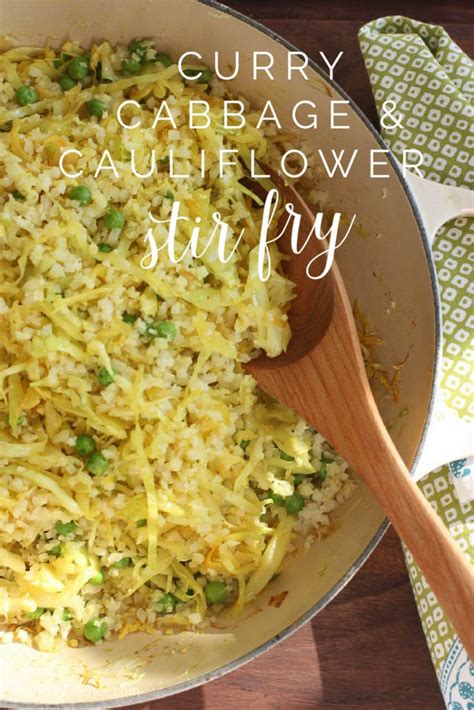 Curry Cabbage and Cauliflower Stir Fry Recipe