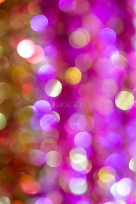 Pink Christmas Tree Lights. Background for Design Stock Image - Image ...