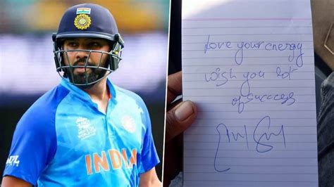 ‘Wish You Lot of Success’, Rohit Sharma Leaves a Special Note and Autograph for Indore’s Beloved ...