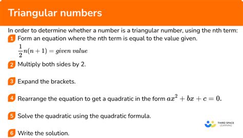 Triangular Numbers - GCSE Maths - Steps, Examples & Worksheet