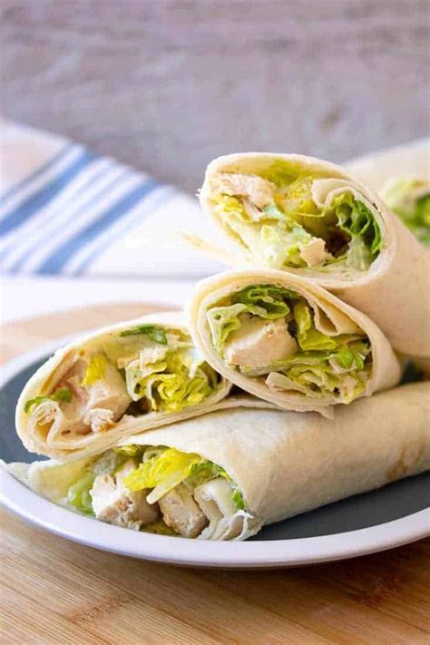 Chicken Caesar Wraps - Beyond The Chicken Coop