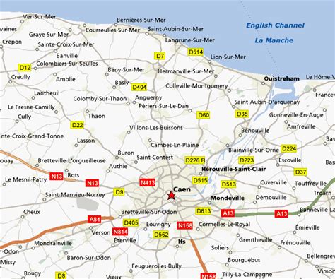 Caen Map and Caen Satellite Images