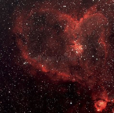 Heart nebula in space stock image. Image of object, background - 41854861