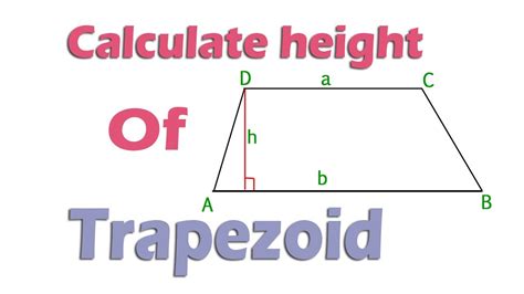 How To Calculate Height of Trapezoid - YouTube