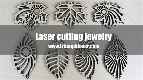 Laser cutting jewelry by birch plywood triumphlaser - YouTube