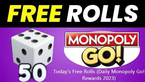 Today's Free Rolls Daily Monopoly Go! Rewards 2023 - Health Fit Tip