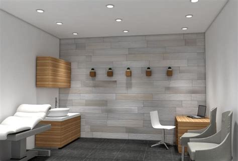 Minimalist, modern, mid-century medical office design by Viva MedSuites in Scottsdale, Arizona ...