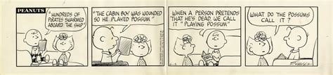 Lot Detail - Charlie Brown & Sally Star in This ''Peanuts'' Comic Strip Hand-Drawn by Charles ...