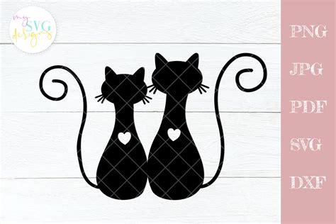 Cute cat svg, Cat outline svg, cat cutting file By PLPaperDesigns ...