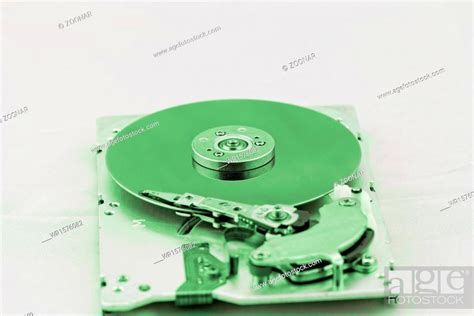 Open computer hard drive on white background, Stock Photo, Picture And Royalty Free Image. Pic ...