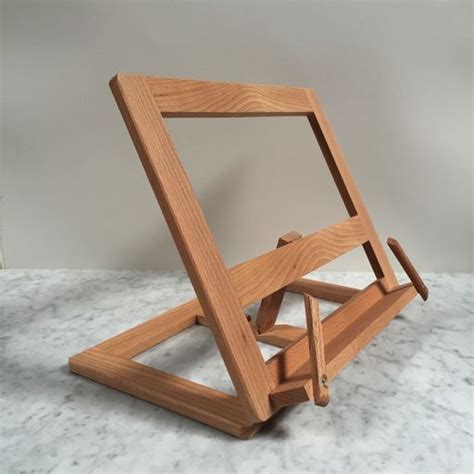 Adjustable Wood Book Stand | Wood book stand, Wooden book stand, Wood book