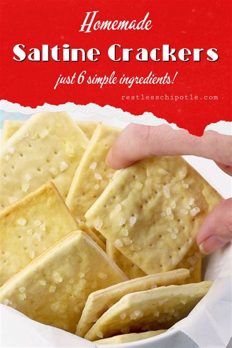 Saltine Cracker Recipe (Soda Crackers) | Rezept | Rezepte, Gesunde rezepte