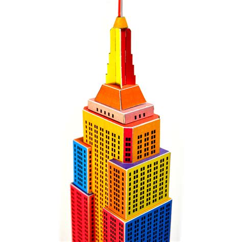 Empire State Building Pop-Art Edition - Paper Landmarks - Touch of Modern