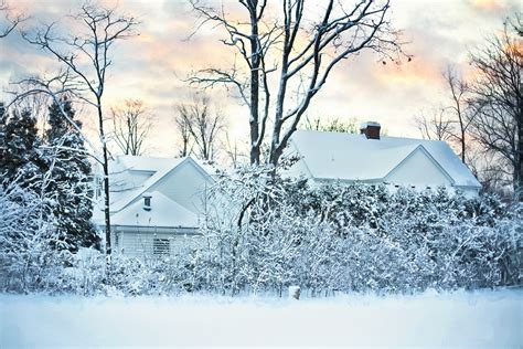 Free Images : landscape, tree, nature, cold, house, frost, weather, snowy, season, snowfall ...