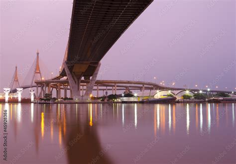 Bhumibol Bridge,the Industrial Ring Bridge Stock Photo | Adobe Stock