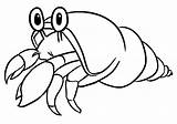 Little Cute Hermit Crab Färbung Seite  Kostenlose Druckbare sketch template