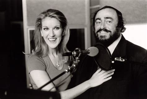 Celine Dion with Luciano Pavarotti | CelineDionWeb.com