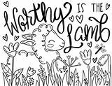 Easter lamb coloring Page  Coloring Pages Sheets sketch template