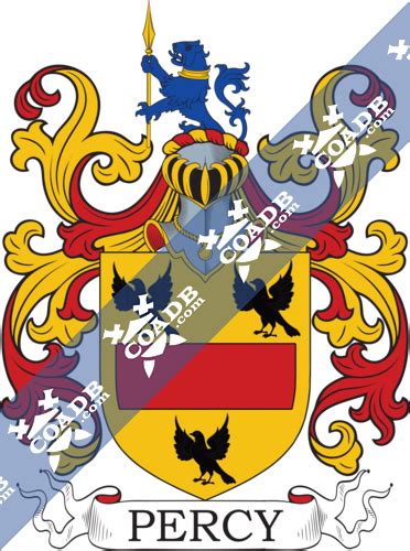 Percy Family Crest, Coat of Arms and Name History