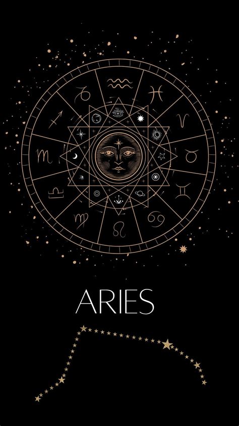 Aries Zodiac Mobile Wallpaper - Etsy