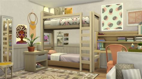 Sims 4 Kids Bunk Bed CC