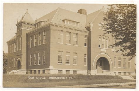 Simpson Street High School, Mechanicsburg PA. 1907 postmark on the back. Real photo postcard ...