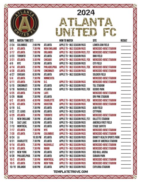 Minnesota United Schedule 2024 Printable Pdf - Bliss Chiquia