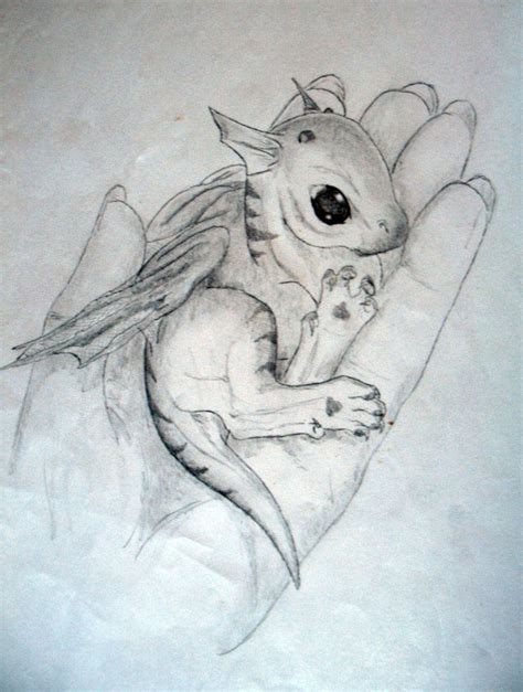 realistic baby dragon drawings - Clip Art Library