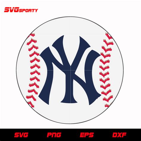 New York Yankees Logo Ball SVG, mlb svg, eps, dxf, png, digital file – SVG Sporty