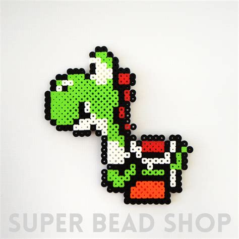 Super Mario Yoshi Perler Pixel Art - Etsy