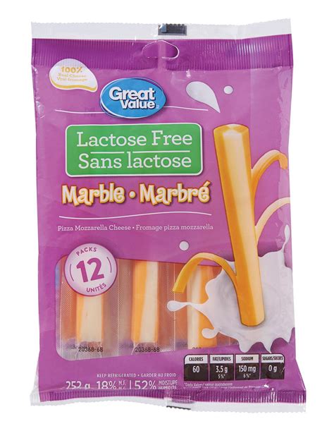 Great Value Lactose Free Marble Cheese Strings | Walmart Canada