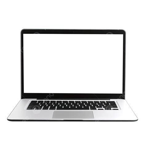 Laptop With Blank Screen On Transparent Background, Laptop, Mockup, Transparent Background PNG ...