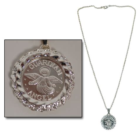 .999 Silver Guardian Angel Necklace