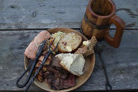 A Viking style table setting - Valkyrja | Viking food, Food, Food and drink