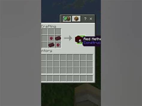 How To Make Red Nether Brick Stairs In Minecraft #Shorts - YouTube