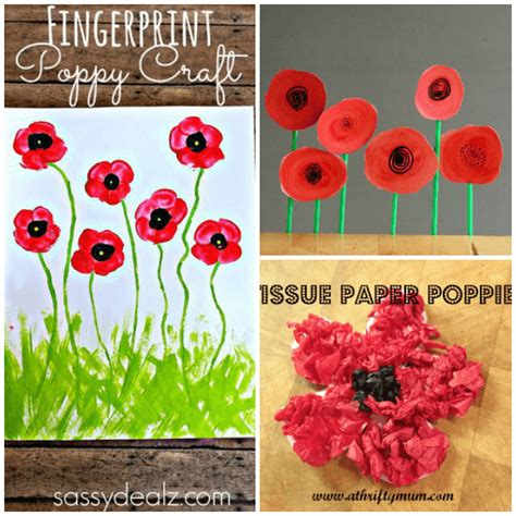 11 Creative Veteran's Day Poppy Crafts - From ABCs to ACTs